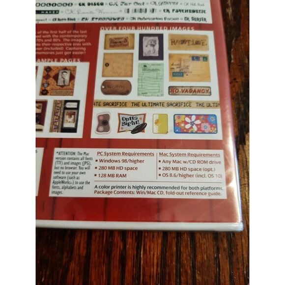 New Creating Keepsakes Heritage Vintage Retro Collection Font Clip Art Software - Picture 3 of 3